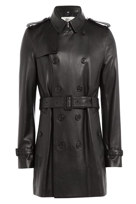 burberry mens leather coat|burberry men's jacket discount.